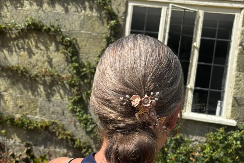Wedding Guest Neat Low Bun