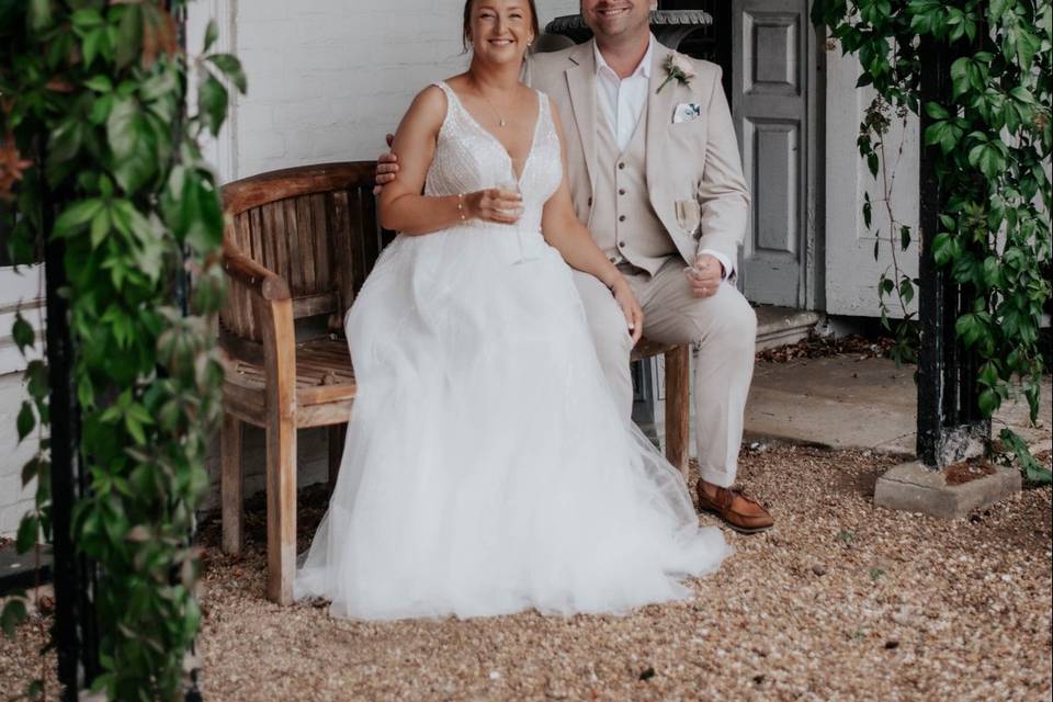 Photos in front of the house