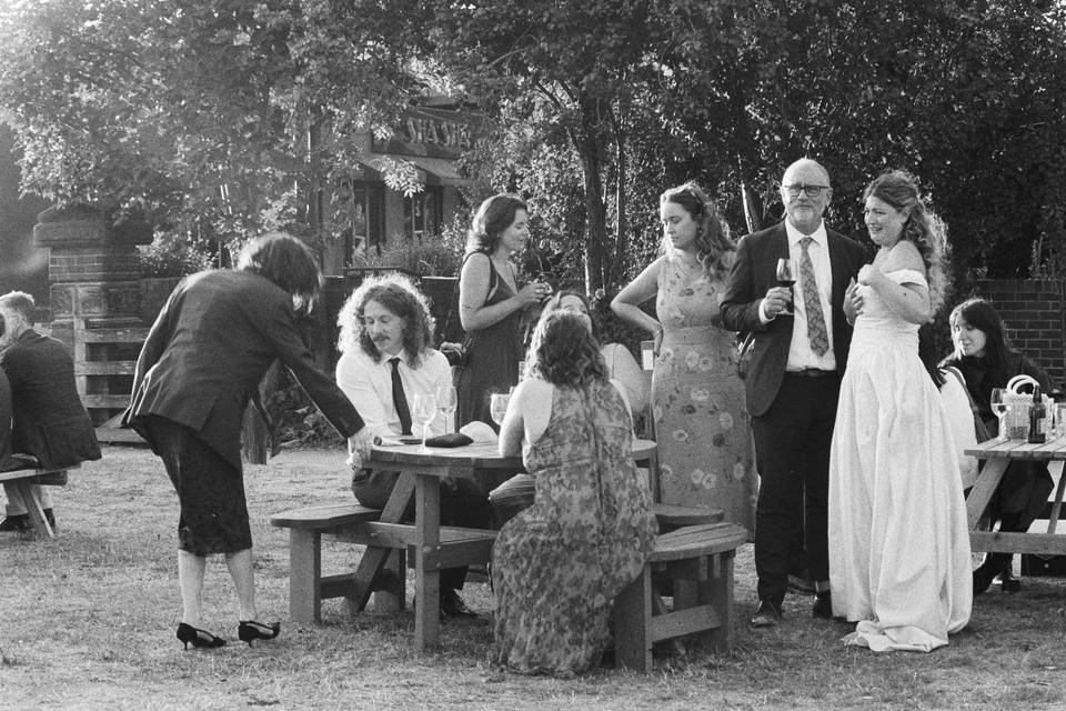 Super 8 wedding group