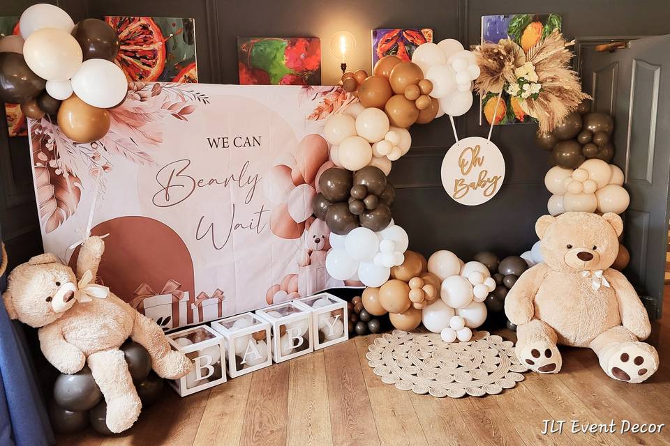 Baby shower set up