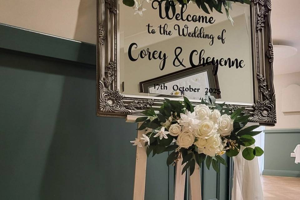 Welcome sign