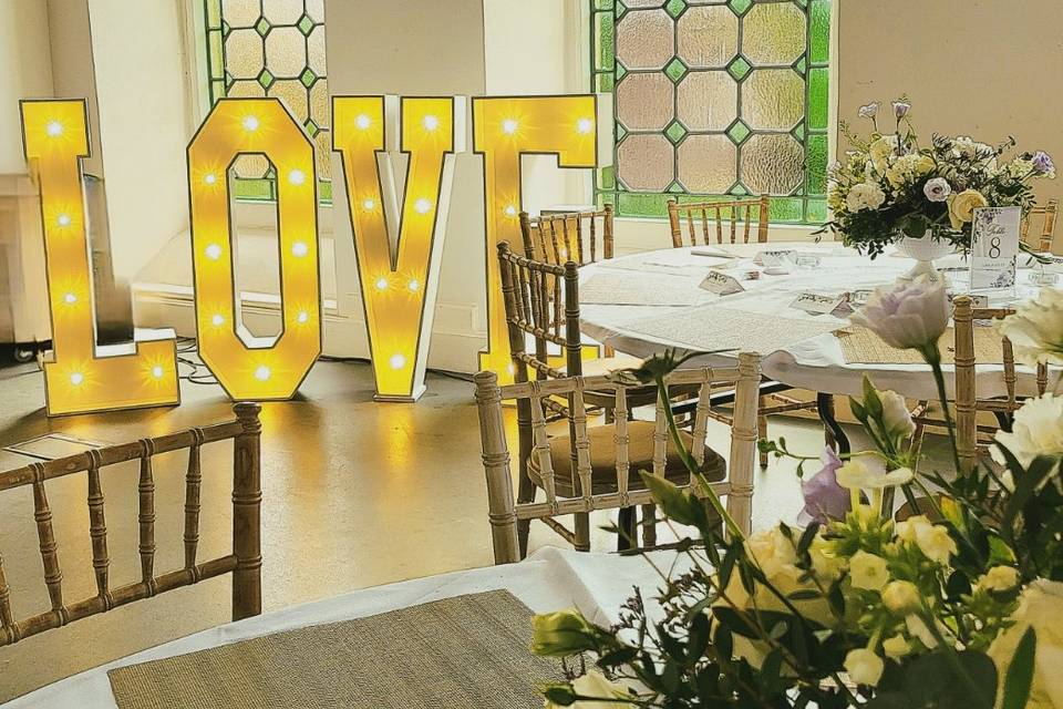4 Ft Light up letters