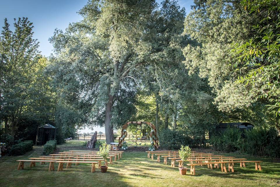 Outdoor ceremony