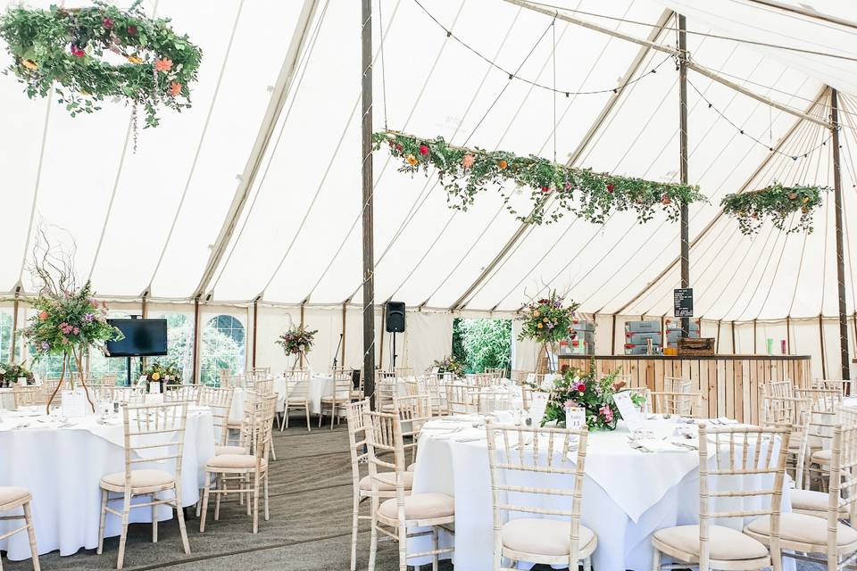 Home Marquee wedding