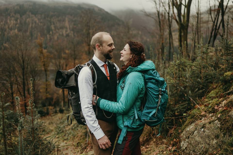 Hiking together