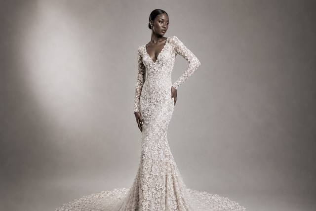 Rose Lace Mermaid Dress
