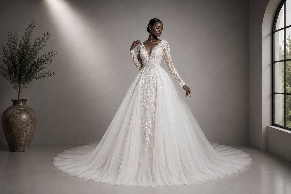 Couture Overskirt Wedding