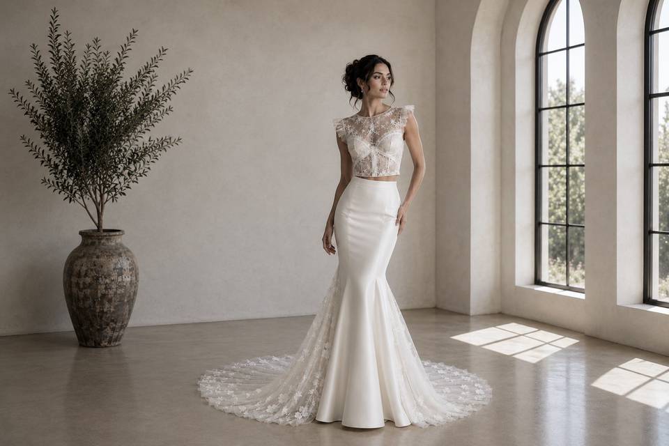 Couture Floral Mermaid Bridal