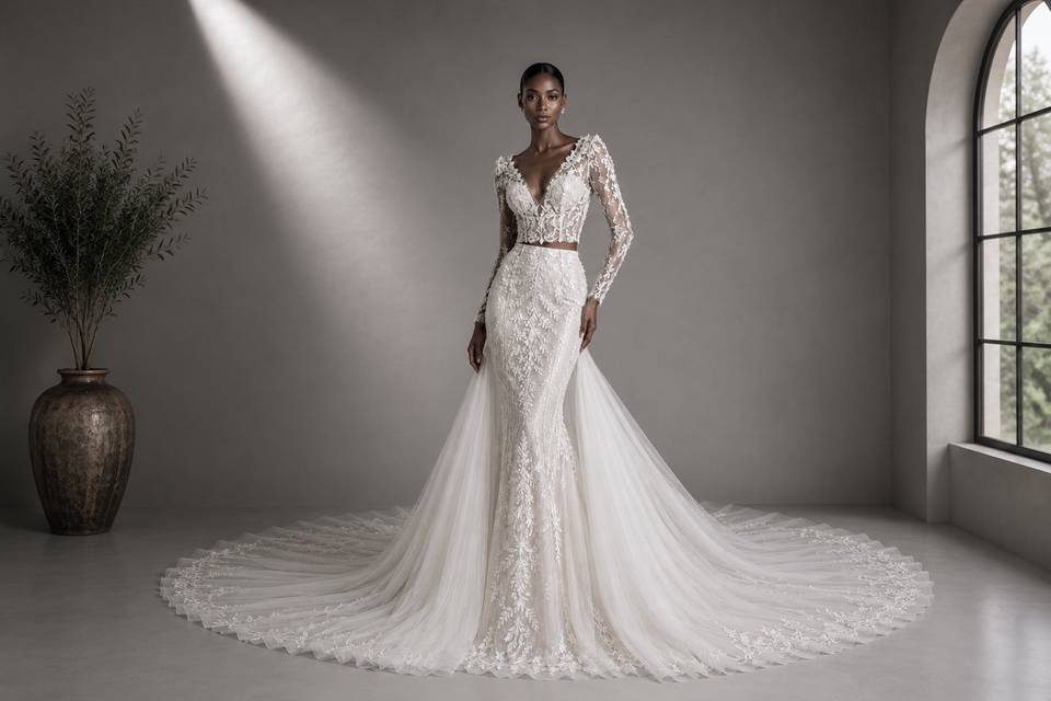 Detachable Overskirt Mermaid