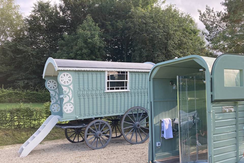 Bathroom vintage trailer