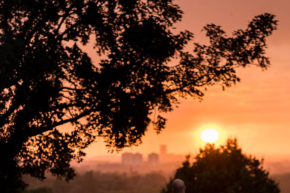 Sunset wedding