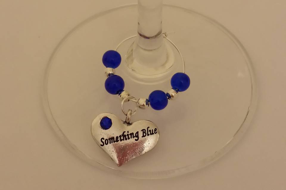 'Something Blue' glass charm