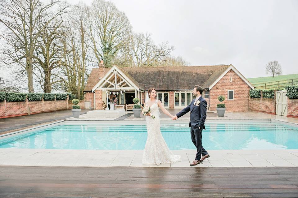 Poolside Wedding