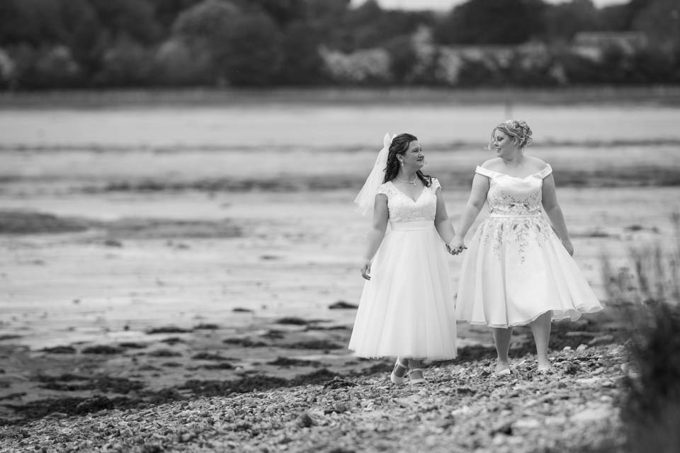 Newlyweds on Hayling Island