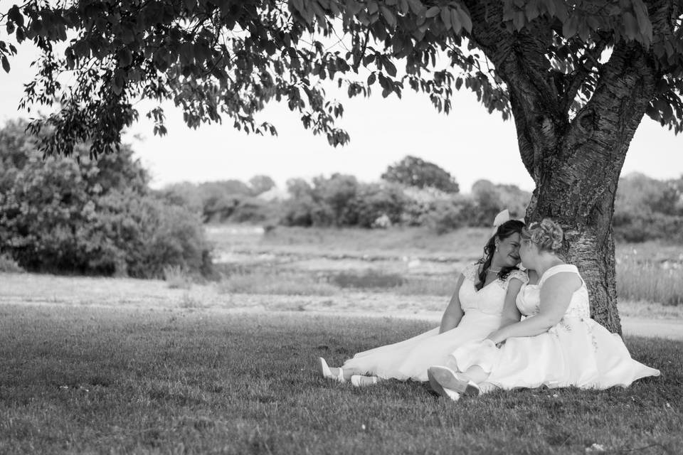 Newlyweds on Hayling Island