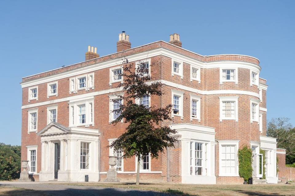 Kevington Hall in the sunshine