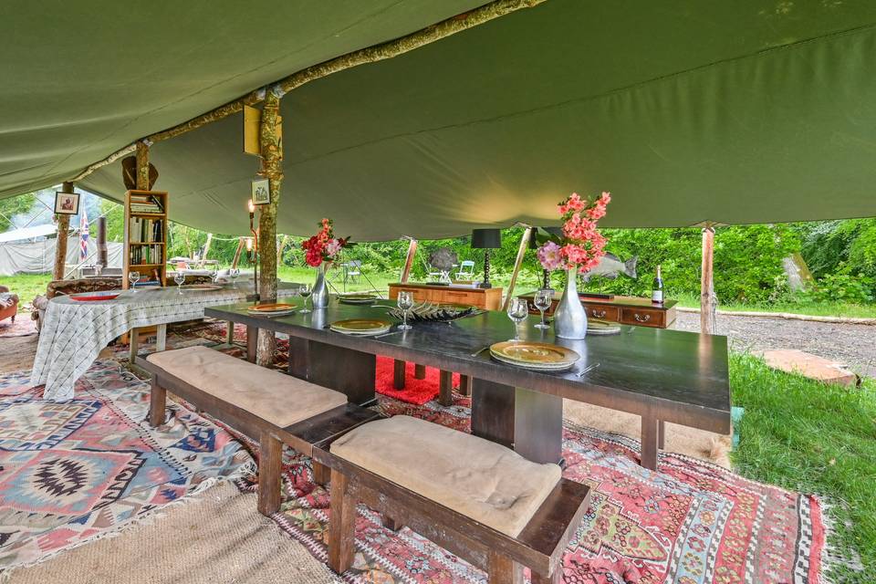 Safari fine dining canopy