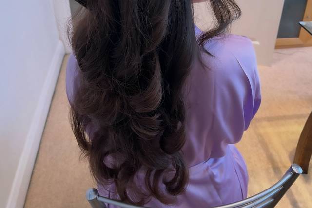 Bridesmaid up do