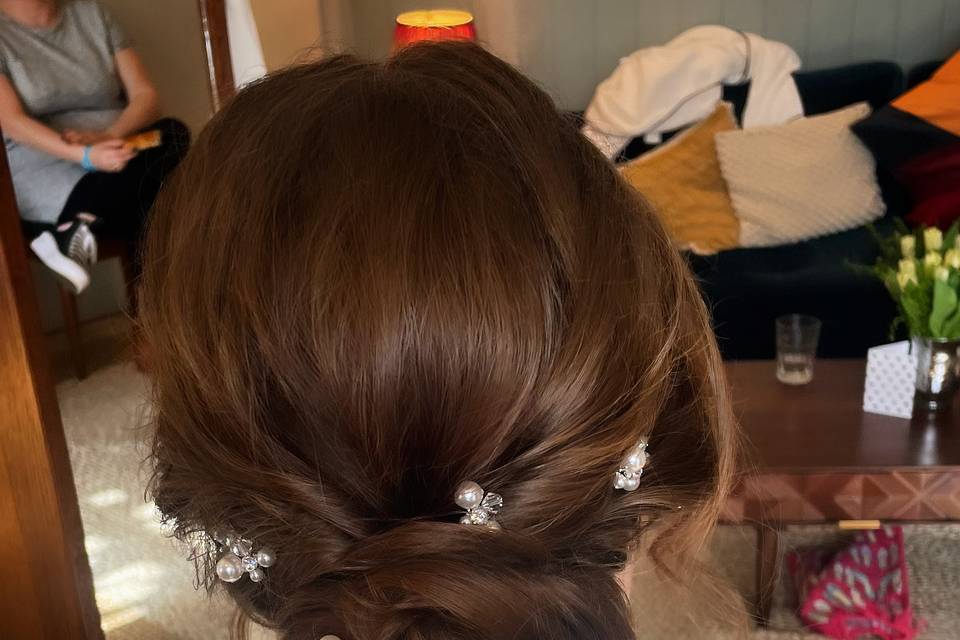 Bride hair