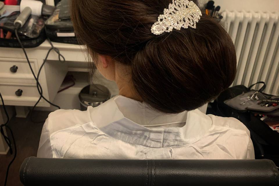 Wedding day hair