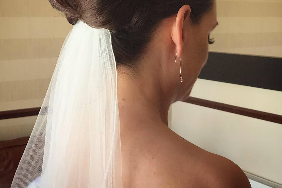 Chignon for bride