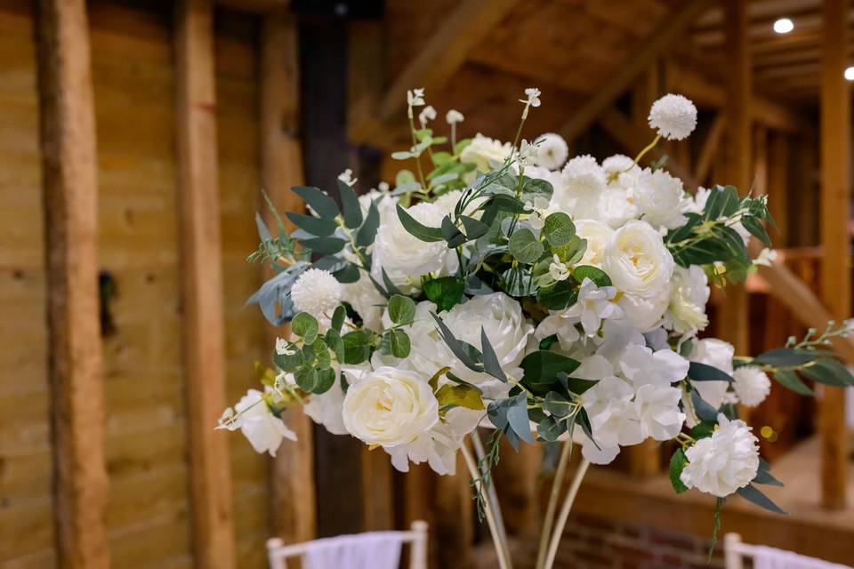 Trumpet stand centrepiece