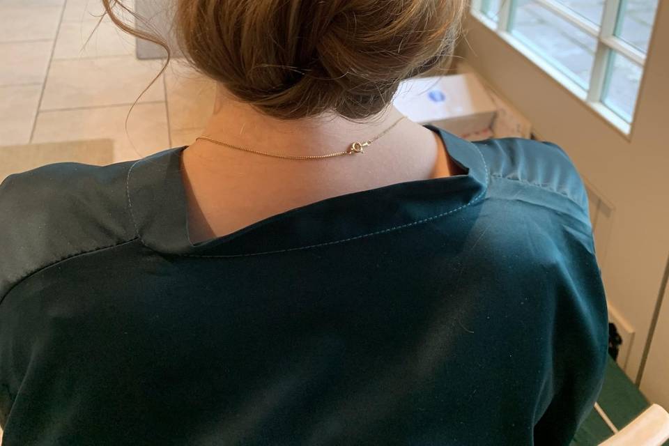 Bridesmaid updo