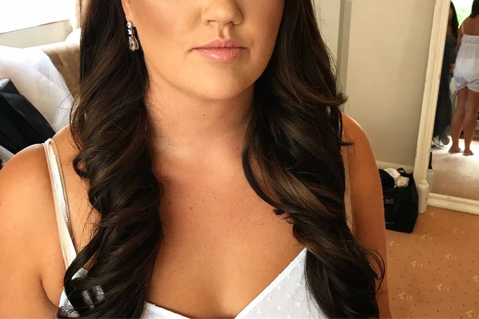 Bride hair and makeup