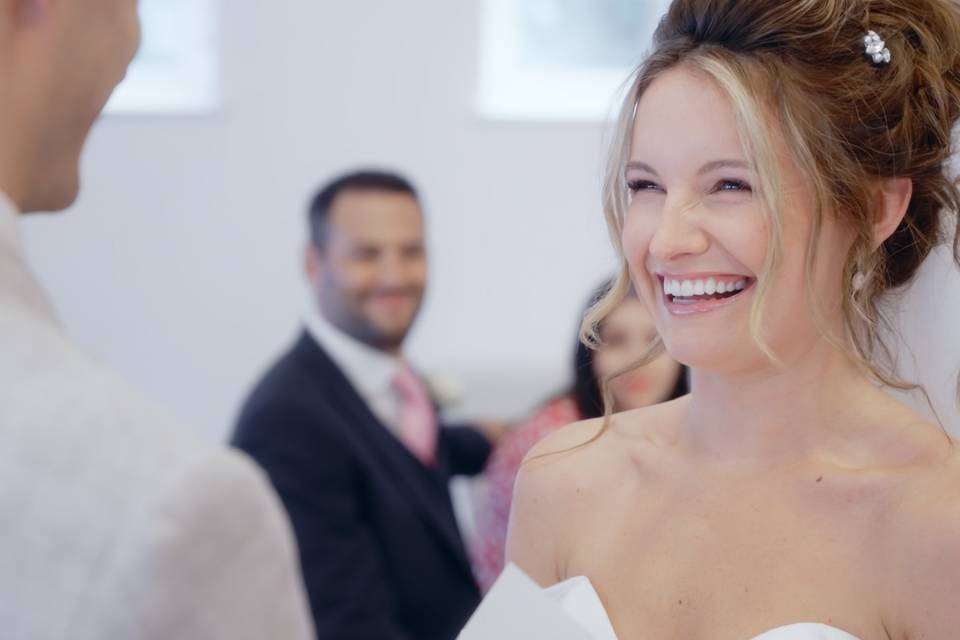 Ceremony smiles