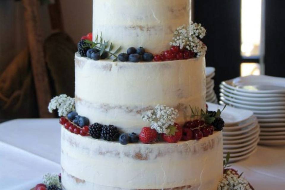 Semi-naked elegant cakes