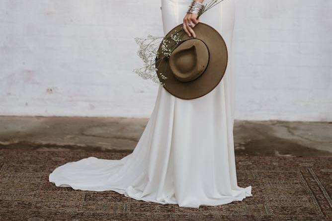 Bride with hat