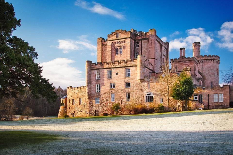 Dalhousie Castle in winter