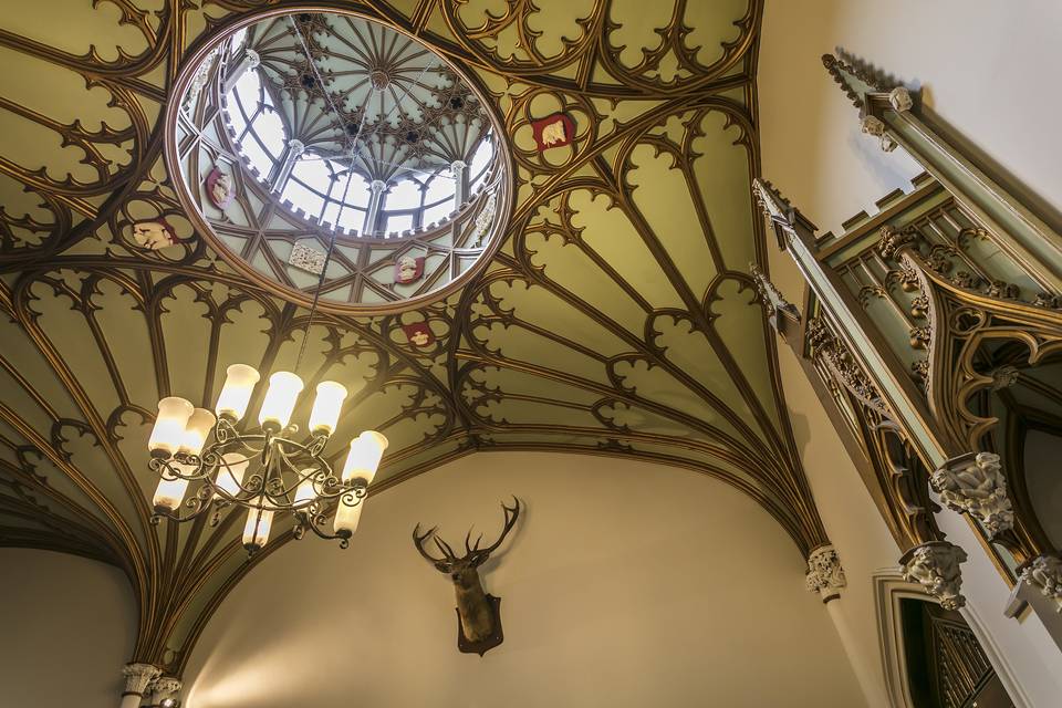 Ceiling in hallway