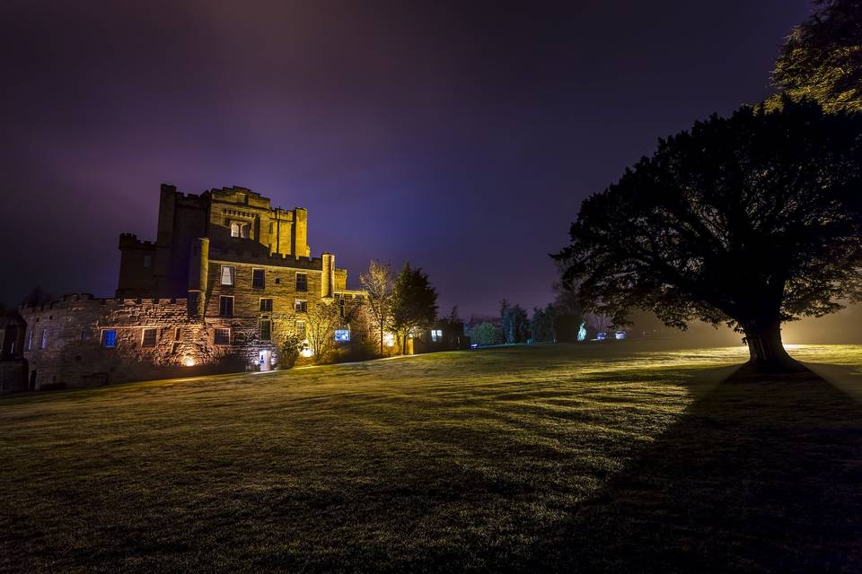 Castle at night