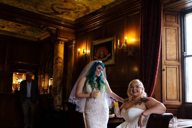 Newlyweds portrait
