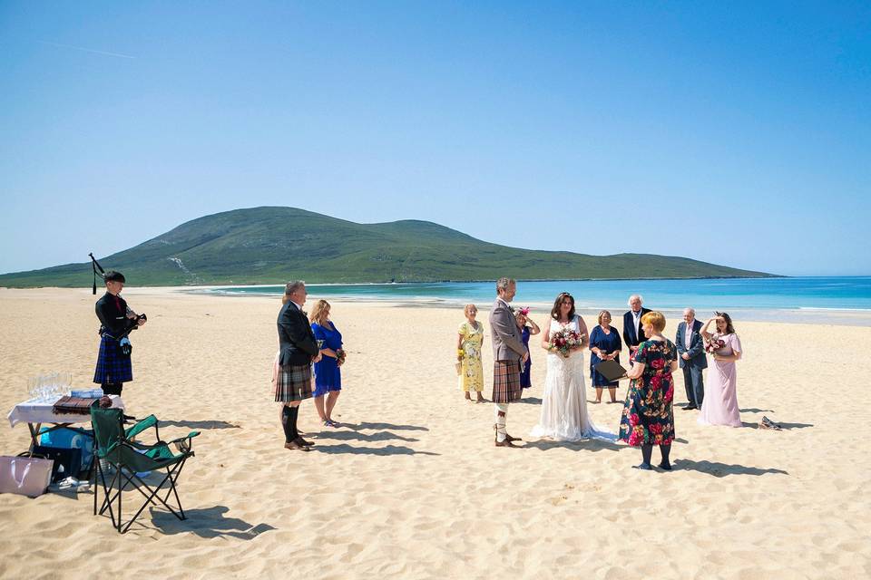 Scarista Beach wedding