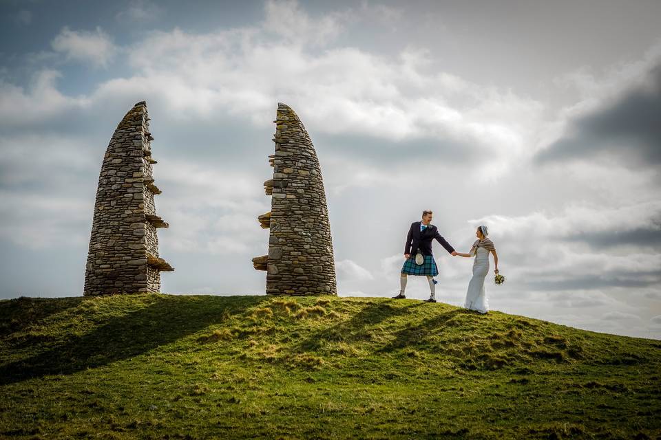 Point, Isle of Lewis wedding