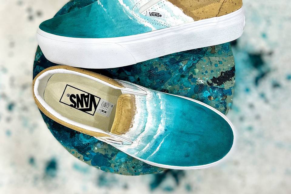 Hand painted shoes