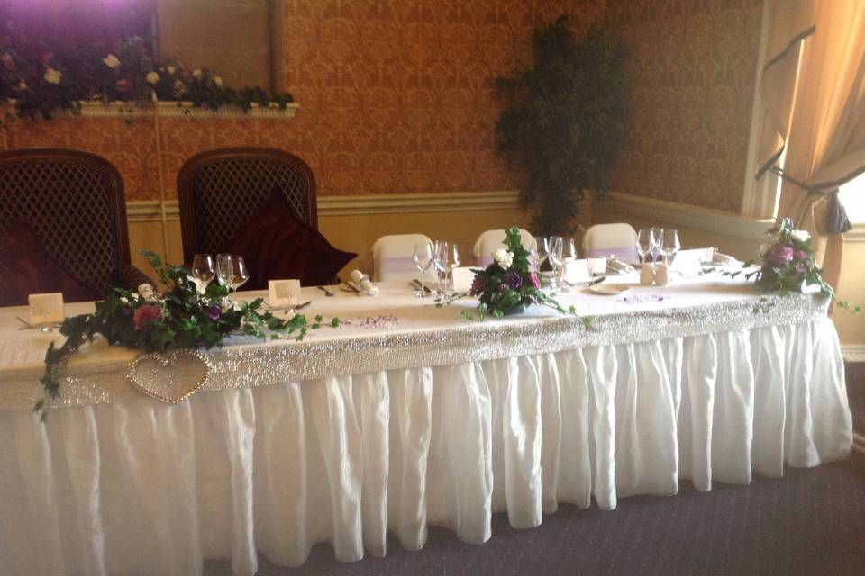 Top table lumley castle