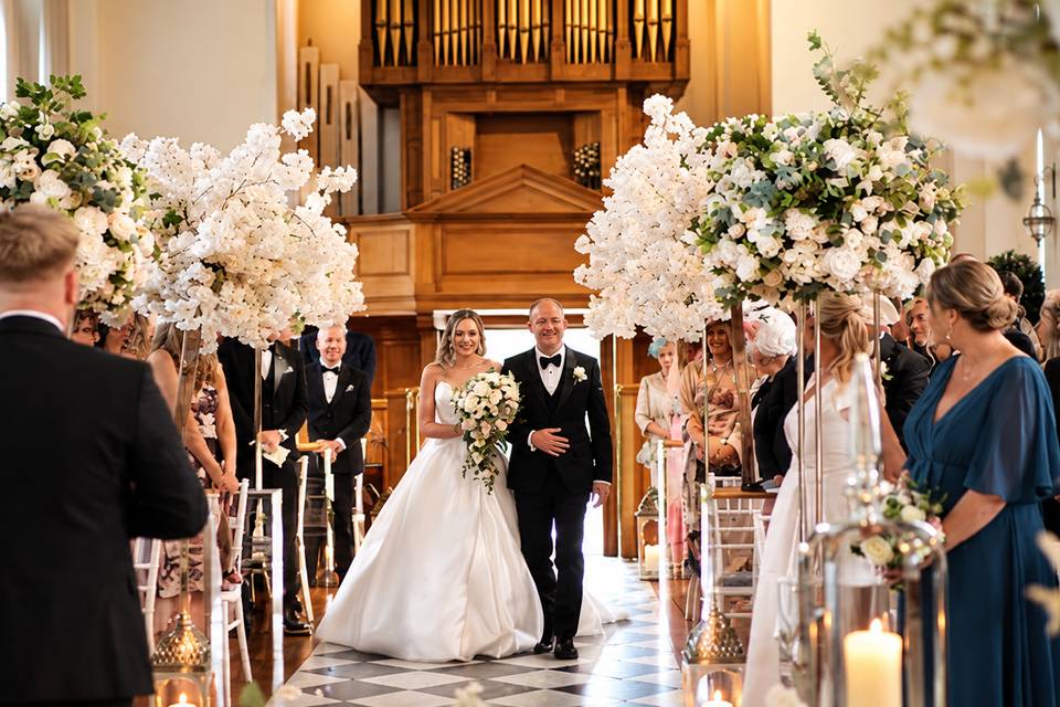 Ceremony isle entrance.