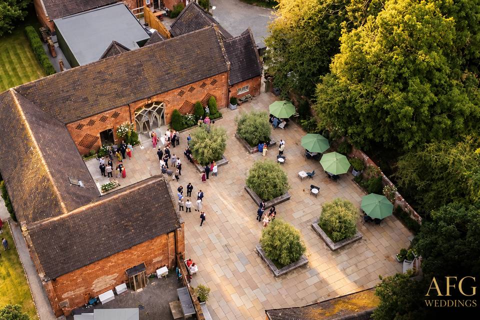 Wedding venue Aerial.