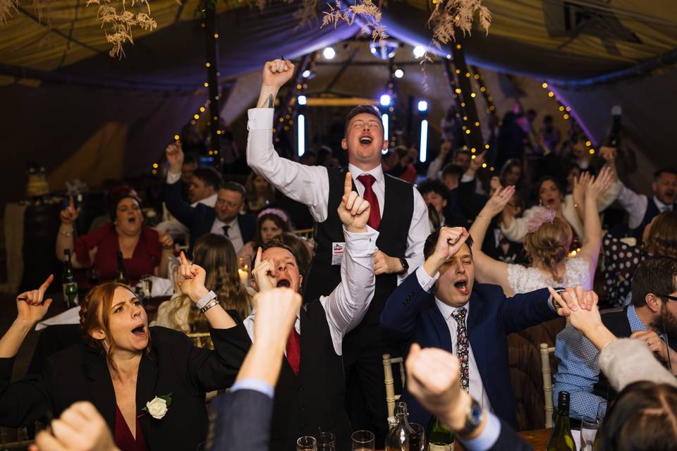Wild wedding party