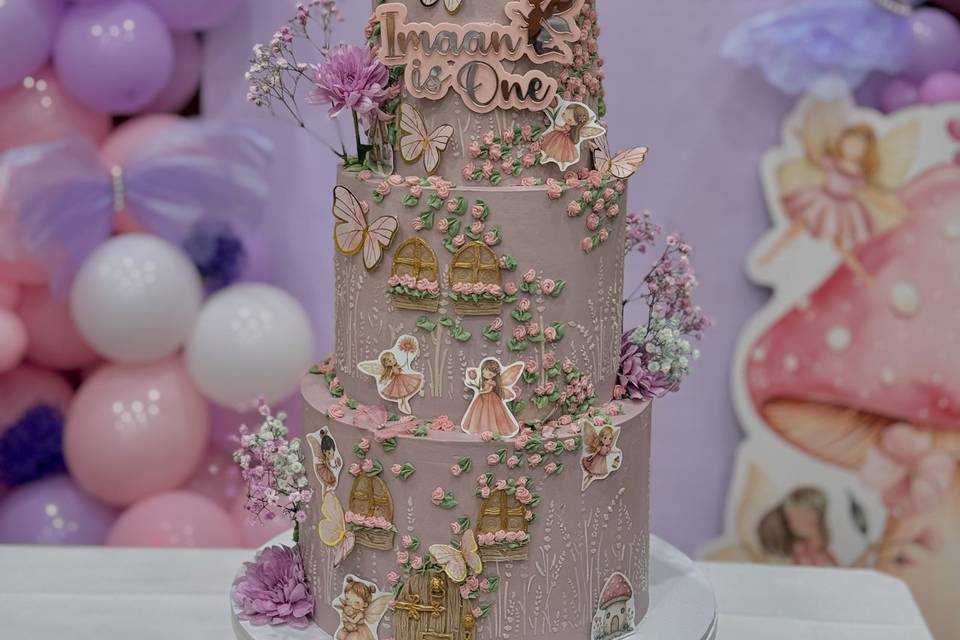 4 tier birthday cake