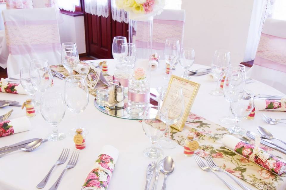 Floral Table Setting