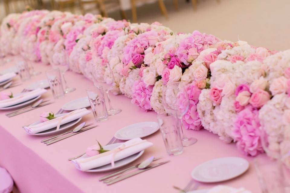 Pink Table Settings