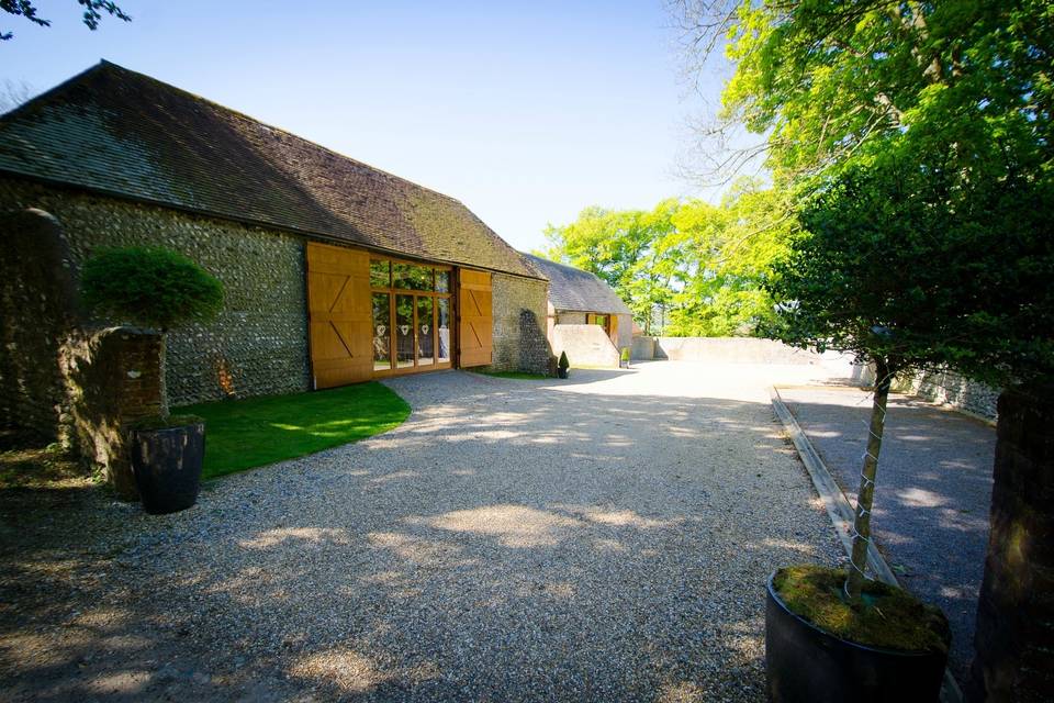 Exterior entrance photo of the Ceremonial and Wedding Breakfast Barn