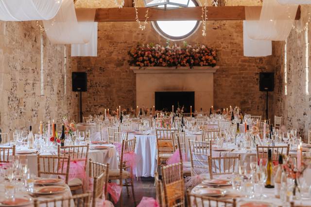 The Hall Set for Dinner