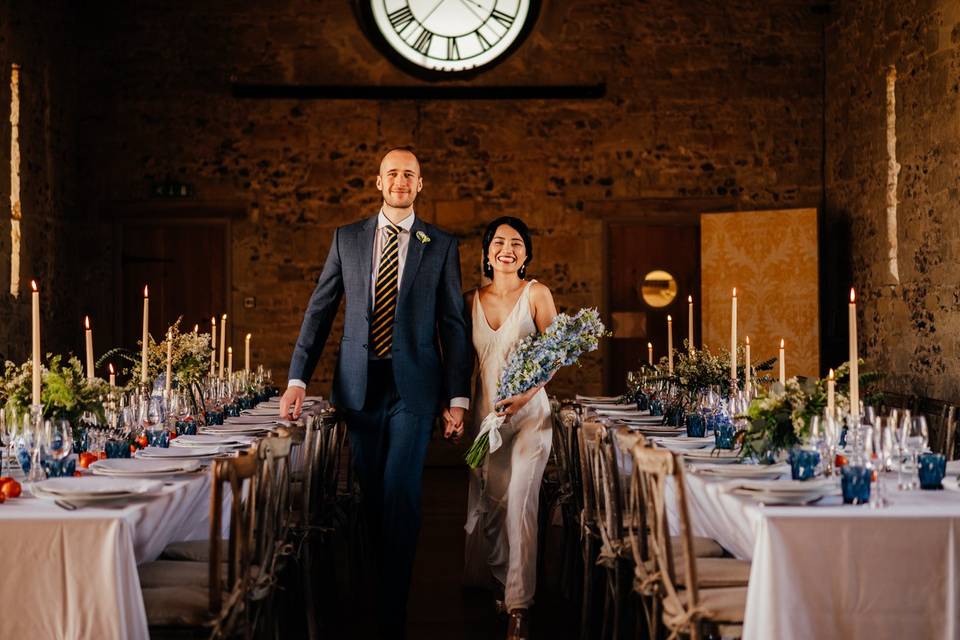 Couple entering for dinner