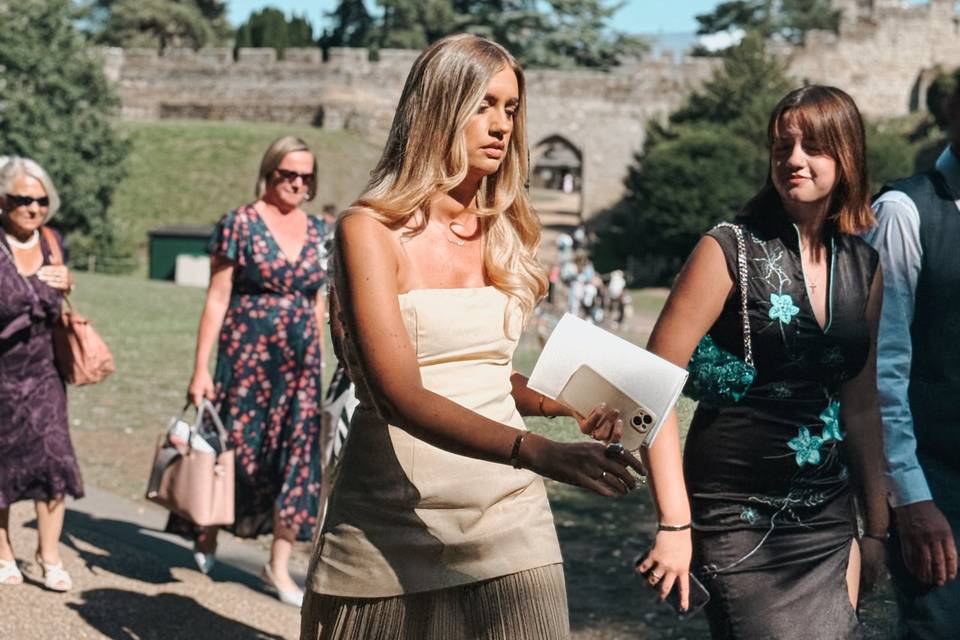 Wedding guest castle