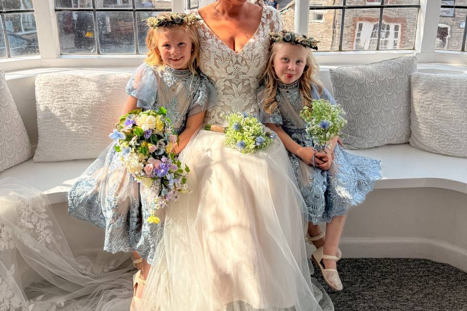 Bride & her littles